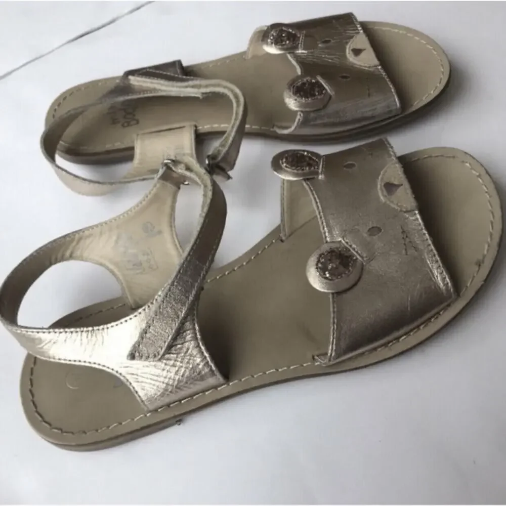 Mini Boden Bear Face Sandals Size 4